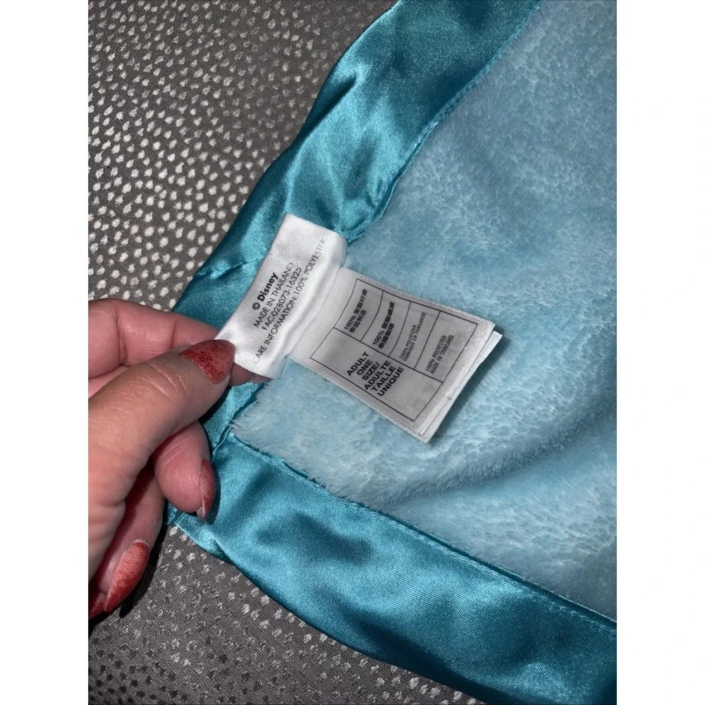 Disney Parks FROZEN Elsa Blanket Lovey Satin Trim Throw Blankie 36